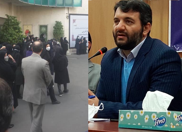 اعتراضات تند کارکنان وزارت کار در حضور عبدالملکی: وزیر با افتخار میگوید برای کارکنان وزارت کار ارزش قائل نیستم اعتراضات تند کارکنان وزارت کار در حضور عبدالملکی: وزیر با افتخار میگوید برای کارکنان وزارت کار ارزش قائل نیستم