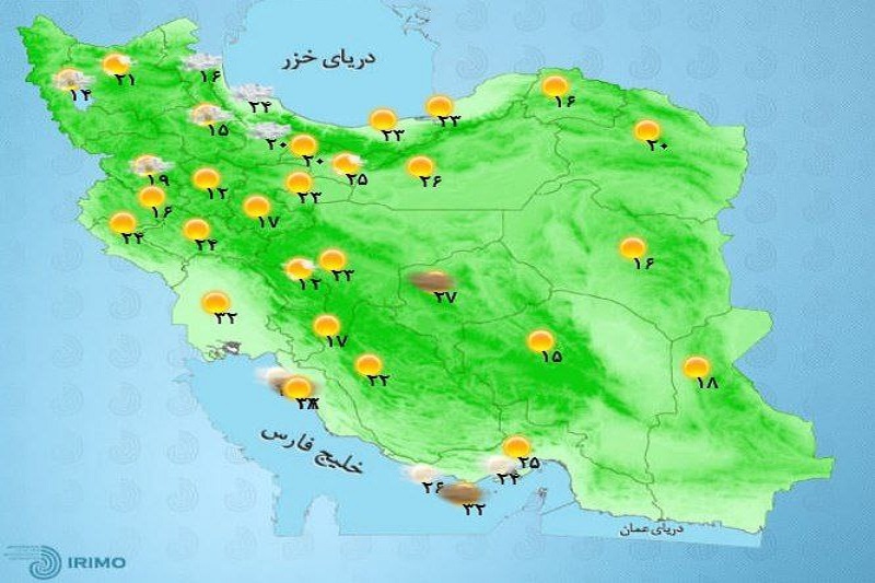وزش باد شدید موقت همراه با گرد و خاک در ۹ استان کشور وزش باد شدید موقت همراه با گرد و خاک در ۹ استان کشور