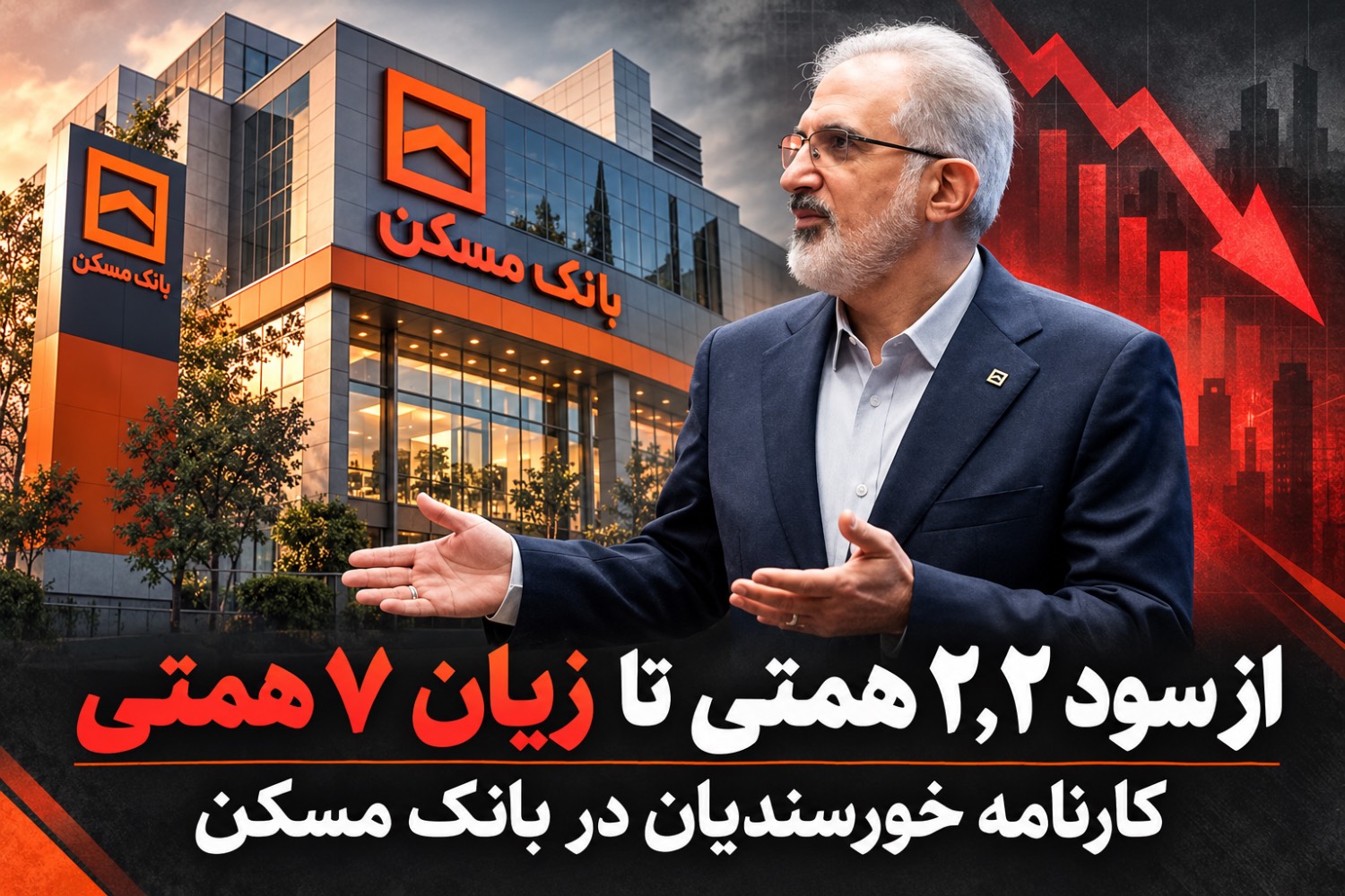 از سود ۲ همتی تا زیان ۷ همتی؛ در بانک مسکن چه می گذرد؟ از سود ۲ همتی تا زیان ۷ همتی؛ در بانک مسکن چه می گذرد؟