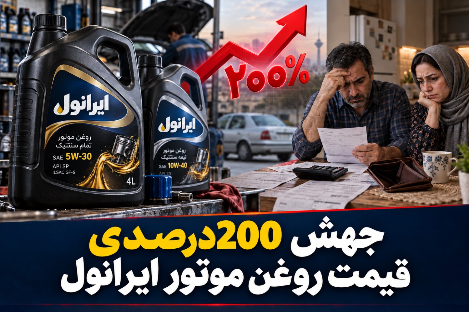 جهش 200درصدی قیمت روغن موتور ایرانول/شستا پاسخ گرانی ایرانول را بدهد جهش 200درصدی قیمت روغن موتور ایرانول/شستا پاسخ گرانی ایرانول را بدهد